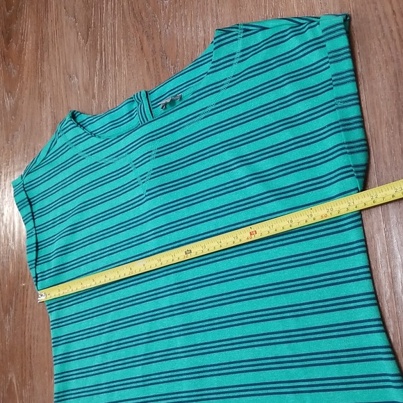 (L) T by Talbots Striped Knit Top Nautical Casual Comfortable Loungewear Comfy - Picture 4 of 7